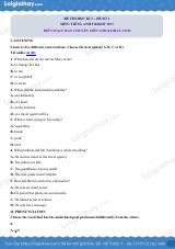 Đề thi học kì 1 Tiếng Anh 9 Right on! - Đề số 1